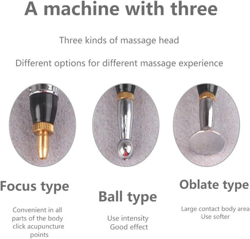 Electronic Meridian Acupuncture Pen - Acupressure Meridian Energy Massage Pen with Multiple Treatment Tips...