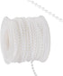 Approx 22 Yards White Pearl Spool Rope,Lmitation Pearl Beads Garland String Wedding Party Christmas Tree Decoration DIY Crafts...