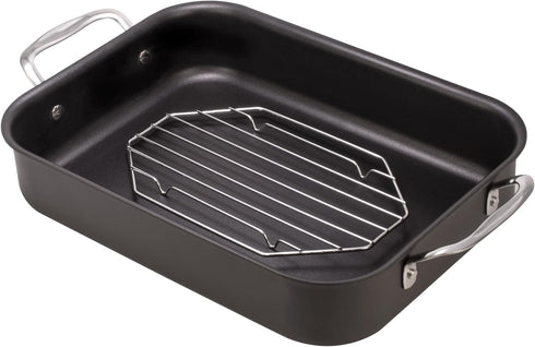 HIC Kitchen Roasting Roasting Baking Rack, Heavyweight Chrome-Plated Steel Wire, 10 x 6-Inches...
