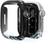bersem [2 Pack Waterproof PC Case with Tempered Glass Screen Protector Compatible with Apple Watch Series 9 (2023) / 8/7 45mm, Full Protection, Wa...