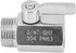 Stainless Steel Garden Hose 3/4" Shut Off Valve GHT Thread Heavy Duty Ball Valve Connector...