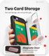 GOOSPERY Magnetic Door Bumper Compatible with iPhone 15 Case, Card Holder Wallet Easy Magnet Auto Closing Protective Dual Layer Sturdy Phone Back ...