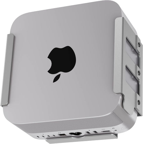 Mac Studio Mount, IFCASE Heat Dissipation Design Anti-Scratch Inner Aluminum Under Desk, Wall Mount Stand for Mac Studio M2 M1 Max, Ultra (Silver)...