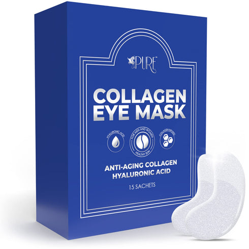 Collagen Boosting Eye Mask Patches Under Eye Patches for Puffy Eyes Hyaluronic Acid Dark Circles Bags Lines Anti Wrinkles Anti Aging Hydrating Moi...