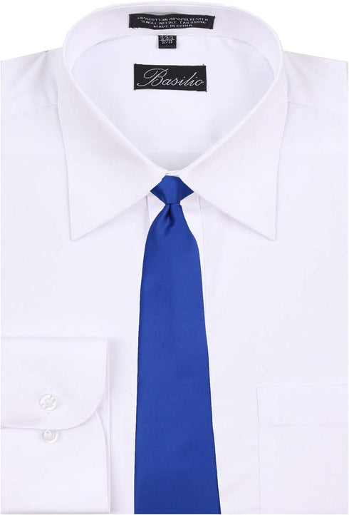 BUYYOURTIES Mens Solid Color Clip On Easy to Remove Clip Necktie Ties...