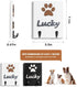 ANZOME Dog Leash Holder for Wall Decorative - Dog Leash Holder - 3D Dog Claw Key Holder Wall Mount Decor with 2 Hooks for Key and Leash Rack Hange...