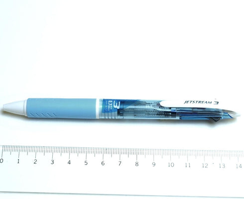 Uni Ballpoint Pen Jetstream 3 Color Black, Red, Blue Ink 0.7mm, Sky Blue (SXE340007.8)...