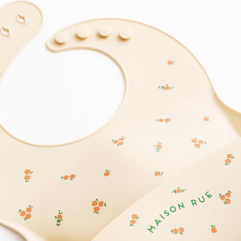 Silicone Baby Bib Adjustable Fit & Waterproof - Baby & Toddler Feeding Bib - Maison Rue Boat Print...