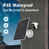 5W Solar Panel, IP 65 Waterproof 5V Micro USB Port for Security Cameras Wireless Outdoor, Compatible with Rechargeable Battery Security Camera...