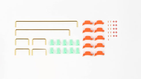 C3 x The Key Company Screw-in Stabilizers V3 | Gold Wire | PCB-Mounted Stabs for TKL Custom Keyboard | DIY Mechanical Keyboard Stabilizers (Tanger...