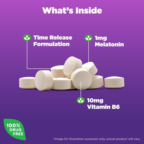 Natrol Melatonin 1 mg, Dietary Supplement for Restful Sleep, Time Release Sleep Tablets for Adults, 90 Melatonin Tablets, 90 Day Supply...