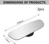 2PCS Car Blind Spot Mirror,360° Rotatable HD Wide Angle Convex Mirror for See Blind Area,Universal Car Accessories Frameless Blindspot Mirror for ...
