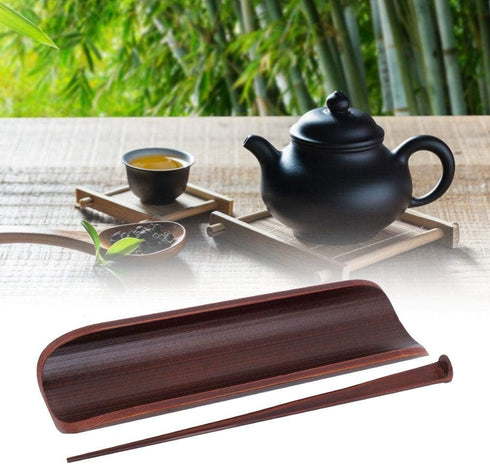 TOPINCN Tea Ceremony Utensil Tools Set Chinese Gong Fu Tea Tool Tea Tools Medium Size Tools -Roast Red Two-Piece...