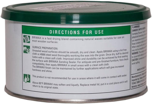 Briwax Mid Brown (previously Dark Oak) Furniture Wax Polish, Cleans, stains, and polishes....