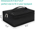 FlowFly Small Insulated Lunch box Portable Soft Bag Mini Cooler Thermal Meal Tote Kit with Handle for Work & School, Black...