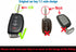 Silicone Rubber Key Fob Cover Compatible with 2019-2013 Hyundai Santa Fe Sport Sonata Tucson Santa Fe OSLOKA-875T (Suitable for Buttons with Eject...