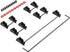 DUROCK Stabilizer V2, Screw in Stabilizers with 2u 6.25u 7u Wires, PCB Mount Keyboard Stabilizers for Mechanical Keyboards (V2 Nero 80% Kit)...