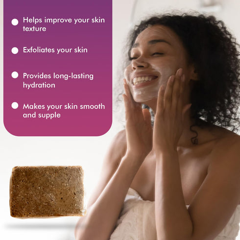 Authentic African Black Soap Bar: Skincare - Plant-based - from Ghana, West Africa - 2 Pack...