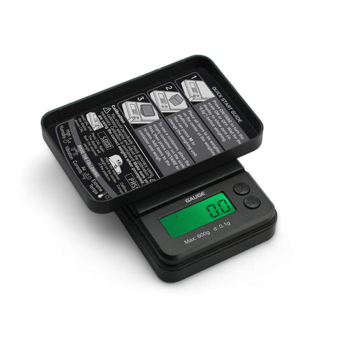 GAUGE Digital Mini Scale - (600g x 0.1g - Black) - Digital Travel Scale - Mini Digital Scale - Small Pocket Size Scale - Traveling Scales Digital ...