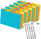 Chell 4x6 Plastic Index Card Dividers, Heavyweight Poly Index Card Guides A-Z for Flash Cards and Recipe Cards, with Alphabetical/Blank Stickers, ...