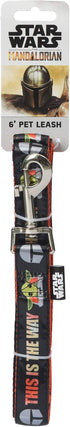 Star Wars for Pets The Mandalorian This is The Way 6 Foot Dog Leash | Orange 6 Ft Dog Leash Easily Attaches to Any Dog Collar or Harness | Mandalo...