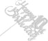 Silver Glitter Happy 10th Birthday Cake Topper - 10th Birthday Cake Topper, 10th Birthday Party Decoration...