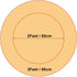 uxcell Faux Fur Round Rug,Fluffy Area Mat,Fluff Rugs for Bedroom Floor Sofa Living Room 3 x 3 Feet Brown...