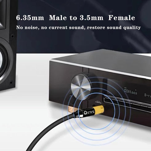 4pack 1/4 to 3.5mm Audio Adapter Quarter Inch to Headphone Jack Stereo 3.5mm Female Audio Jack Adapter Gold for Speaker Headphone Guitar......