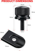 Amazicha Black Seat Bolt Tab Screw Mount Knob Cover Fit for Harley Touring 1996-2024...