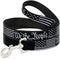 Dog Leash Americana Flag We The People Black White 6 Feet Long 0.5 Inch Wide...