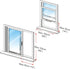 Adjustable Sliding Window Seal with Tube for Portable Air Conditioner New 35 * 152cm-US...