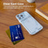 ?Upgrade? for iPhone 13 Pro Max Clear Wallet Case, Anti-Yellowing Slim Fit Thin TPU Bumper + PC Back Case with 2 Cards Holder...