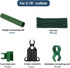 Adjustable Plant Trellis Connectors, Plastic Garden Stakes Clips for 0.78 inch Diameter Poles Connecting Joints for Tomato Cage Cucumber Teepee Cl...