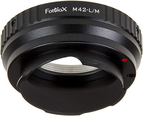 Fotodiox Lens Mount Adapter with Leica 6-Bit M-Coding - M42 Type 2 (42mm x1 Screw Mount) Lens to Leica M Mount Rangefinder Camera Body...