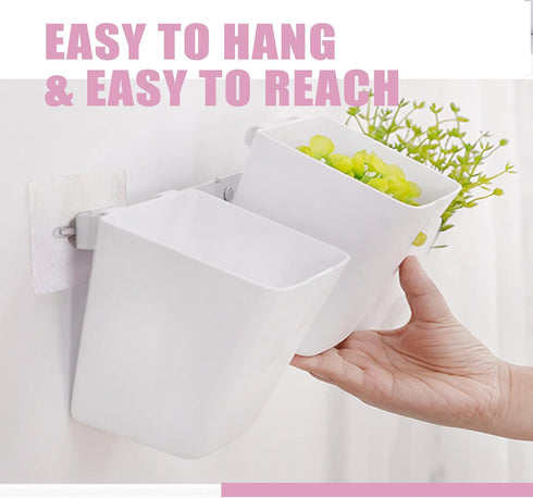 6 Pack Hanging Cup Holder Rolling Cart Organizer Accessories Trolley Basket Storage Hanging Bucket Hanging Container for Kids...