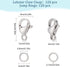 SUNNYCLUE 1 Box 240Pcs Lobster Claw Clasps 304 Stainless Steel Lobster Clasps with 120Pcs Open Jump Rings Kit Silver Necklace Bracelet Clasp Faste...
