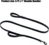 Heavy Duty Dog Leash for Medium to Large Dogs with Two Padded Handles 5FT, Double Handle Dog Leash (Black, 5 FT x 1" Wide)...