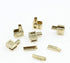 Leekayer 20 Sets #5 Zipper Latch Slider Retainer Metal Insertion Pin Zipper Bottom Stopper Gold...