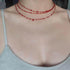 Red Resin Blood Drop Necklace Unique Red Resin Pendant Clavicle Chain Muiltfunction Bloody Droplet Choker Necklace Gift Resin...