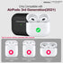 Compatible with AirPods 3rd Generation Case(2021), Full-Body Protective Silicone Case with Keychain Compatible with AirPods 3 Charging Case[LED Vi...