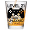 Level 21 Unlocked - Birthday Shot Glass -Birthday Gift - Celebrate Turning Twenty-One - 21st Birthday Gifts for Him or Gifts for Her - Shot Glass ...