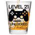 Level 21 Unlocked - Birthday Shot Glass -Birthday Gift - Celebrate Turning Twenty-One - 21st Birthday Gifts for Him or Gifts for Her - Shot Glass ...