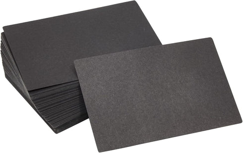 Juvale 100 Pack Black Index Cards - Perfect for Studying, Office and School Supplies, and DIY Crafts (3x5 Inches) - Ideal for Notetaking and Organ...