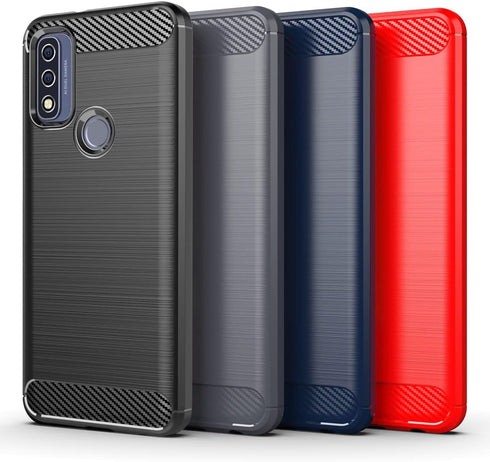 Osophter for Moto G Pure Case: with 2pcs Screen Protector Shock-Absorption Flexible TPU Rubber Protective Cell Phone Cover for Motorola G Pure(Bla...