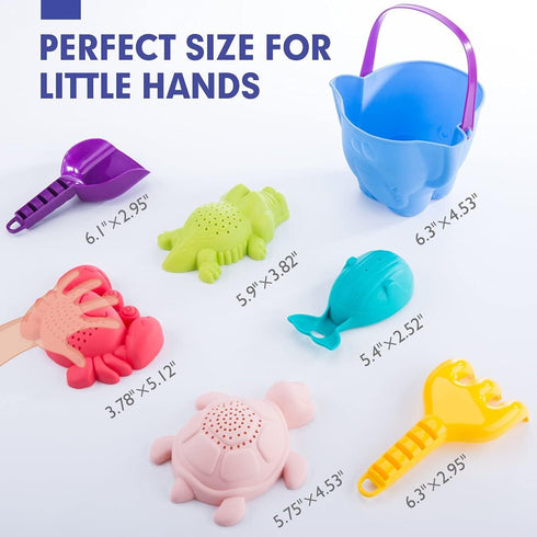Beach Toys for Toddlers 1-3 - Sand Toys for Toddlers 1-3 - Baby Bucket Rake Shovel Set, Bath Water Outside Outdoor Toys for Toddlers 1-3 Boys Girl...