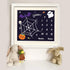 Halloween Theme Baby Monthly Milestone Blanket, 48x40in Soft Flannel, Ghost and Pumpkin Skull Background, Newborn Mom Gifts, Baby Shower Age Growt...