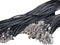20Pcs Black Braided Leather Cord Rope Necklace Chain with Lobster Claw Clasp 2.0mm 24''...