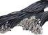 20Pcs Black Braided Leather Cord Rope Necklace Chain with Lobster Claw Clasp 2.0mm 24''...