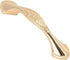Solid Gold Cabinet Hardware Handle Pull Gold Flower Dresser Wardrobe Pull - 2.52" (64mm) Hole Centers, 5 Pack, Gold...