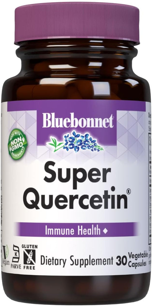 Bluebonnet Nutrition Super Quercetin Vegetable Capsules, Vitamin C Formula, Best for Seasonal & Immune Support, Non GMO, Gluten Free, Soy Free, Mi...